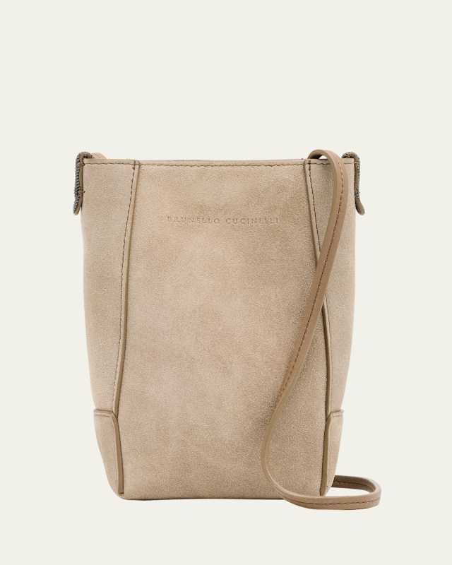 Suede Phone Crossbody Bag